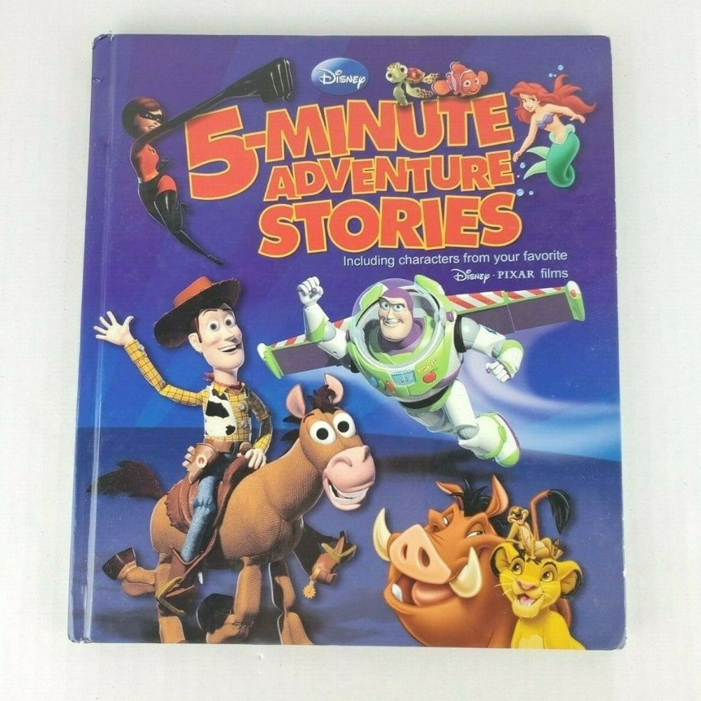 Disney 5-Minute Adventure Stories Including Your Favorite Pixar Characters HC